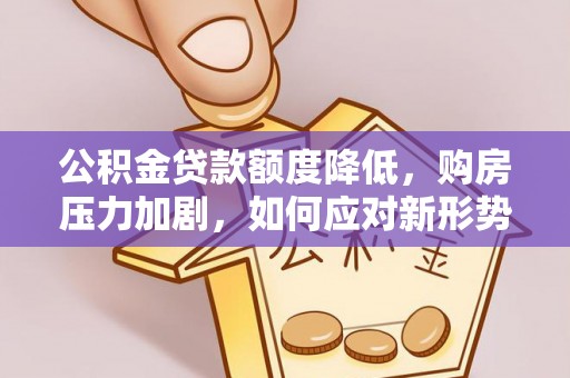 碧江公积金贷款额度降低，购房压力加剧，如何应对新形势？