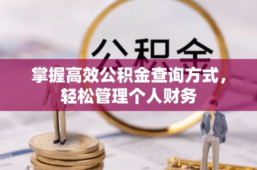 碧江掌握高效公积金查询方式，轻松管理个人财务
