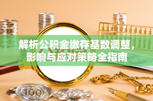 碧江解析公积金缴存基数调整，影响与应对策略全指南