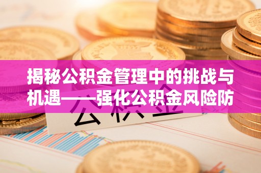 碧江揭秘公积金管理中的挑战与机遇——强化公积金风险防控的多维策略