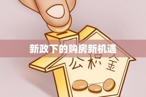 碧江新政下的购房新机遇