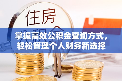 碧江掌握高效公积金查询方式，轻松管理个人财务新选择