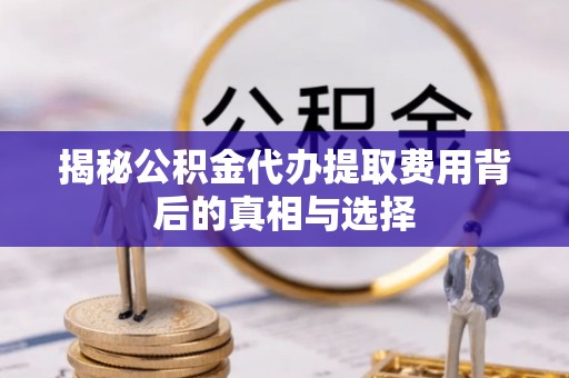 碧江揭秘公积金代办提取费用背后的真相与选择