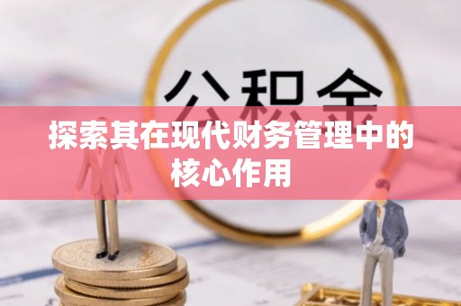 碧江探索其在现代财务管理中的核心作用