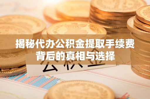 碧江揭秘代办公积金提取手续费背后的真相与选择