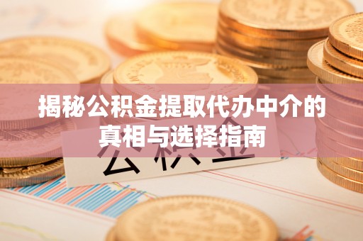 碧江揭秘公积金提取代办中介的真相与选择指南