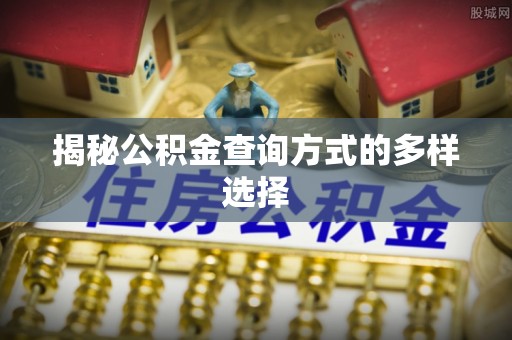 碧江揭秘公积金查询方式的多样选择