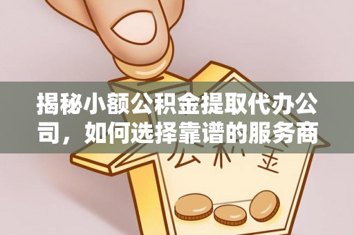 碧江揭秘小额公积金提取代办公司，如何选择靠谱的服务商？
