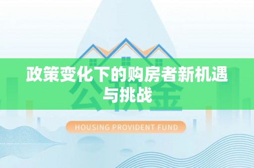 碧江政策变化下的购房者新机遇与挑战